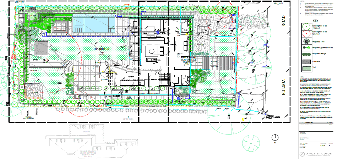 landscape plan for council approval sydney