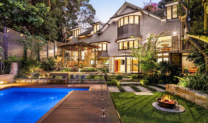 luxury backyard design, luxury backyard landscaping sydney